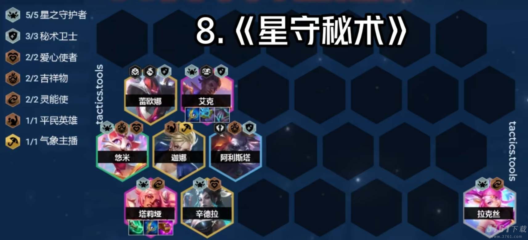云顶之弈,s8星之守护者,阵容搭配