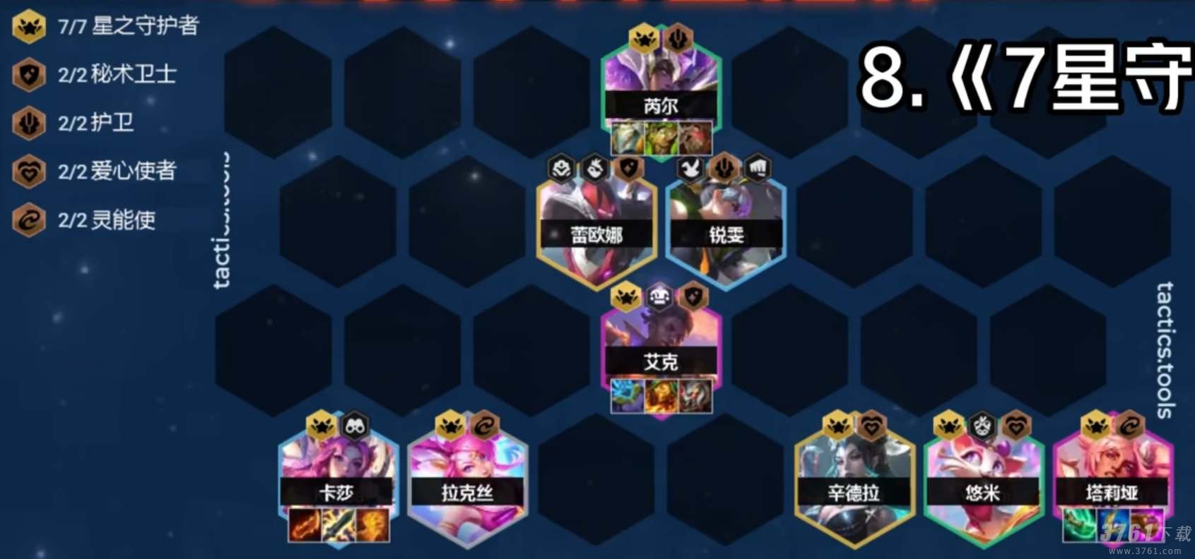 云顶之弈,s8星之守护者,阵容搭配