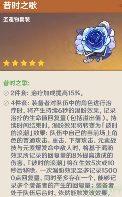 原神昔时之歌角色推荐