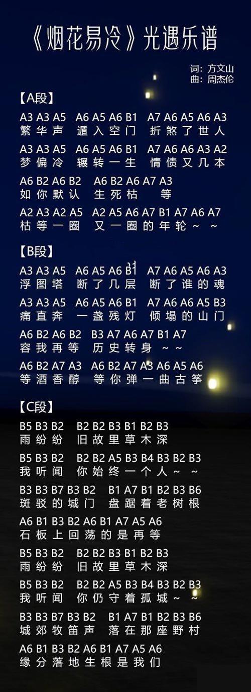 光遇简谱大全流行歌曲最新