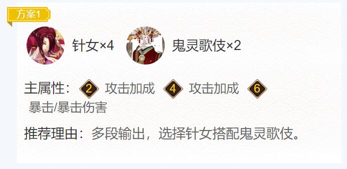 阴阳师待宵姑获鸟御魂怎么搭配