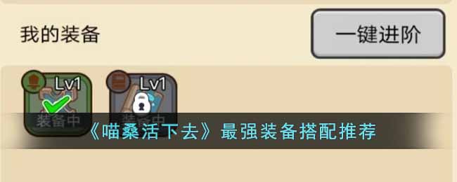 《喵桑活下去》最强装备搭配推荐-喵桑活下去最强装备搭配是什么