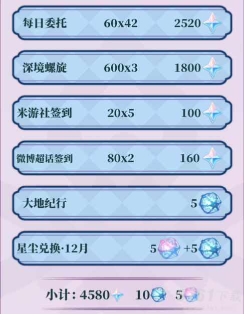 原神3.3版本一共可以获得多少原石-3.3版本全部原石获取攻略