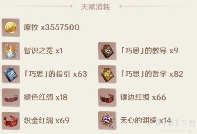 原神,艾尔海森,升级突破材料