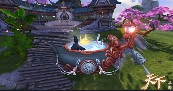 干了这碗孟婆汤!《天下》手游全新坐骑“沐日浴月”魔幻上线