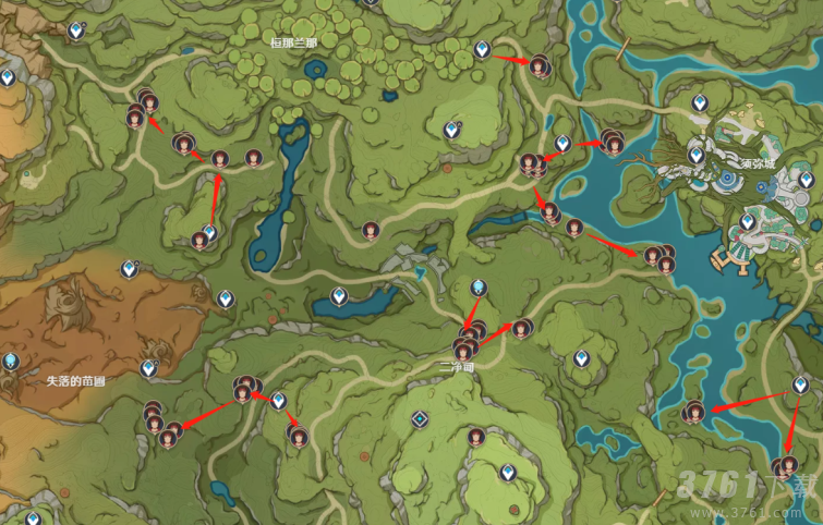 原神3.3版本红绸怎么收集-3.3版本红绸收集路线一览