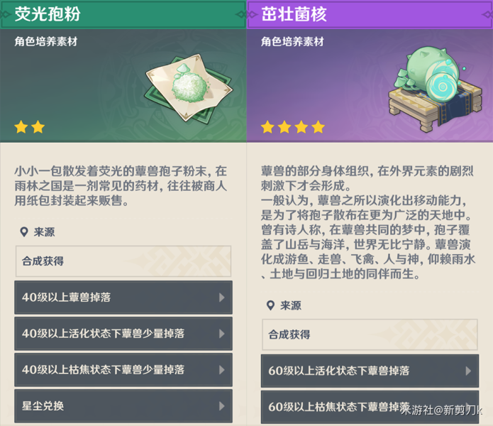 原神草神突破材料蕈兽孢子怎么获得