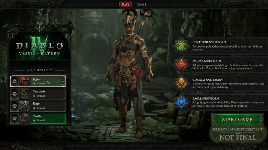 《暗黑4》新职业“魂灵师”实机：化身丛林猛兽！