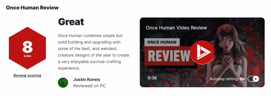 《七日世界》IGN 8分：生存建造体验优秀 简单有深度