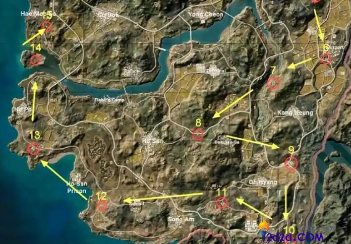 绝地求生哪些地方比较肥