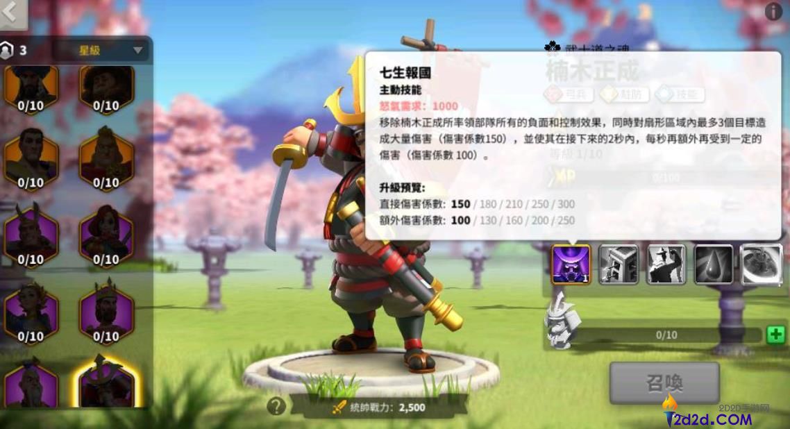 万国觉醒楠木正成值得培养吗