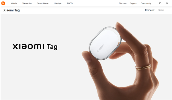 小米首款追踪器,小米Tag海外正式发布 兼容iOS 120元起