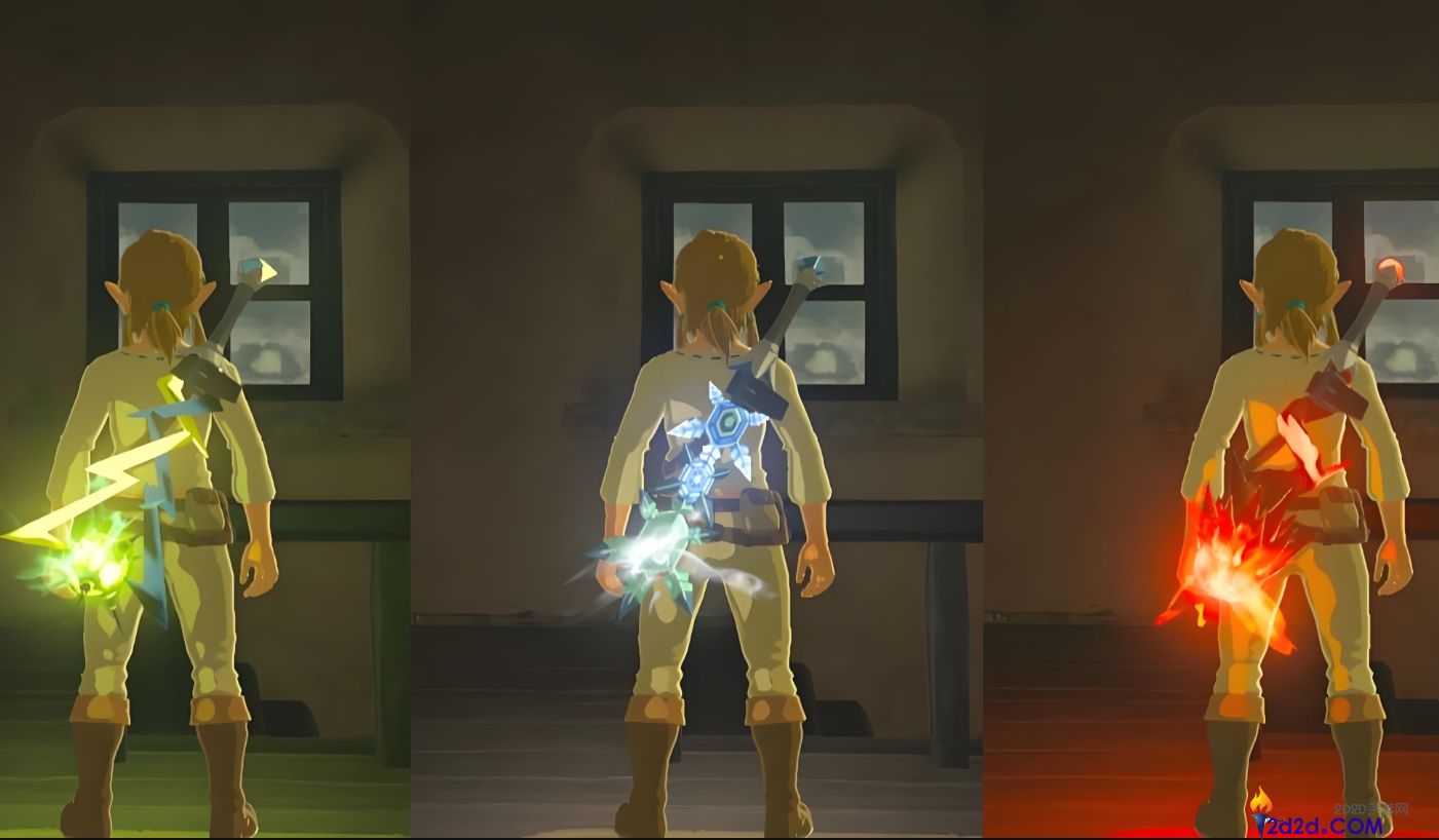 旷野之息里的各种元素杖怎么使用