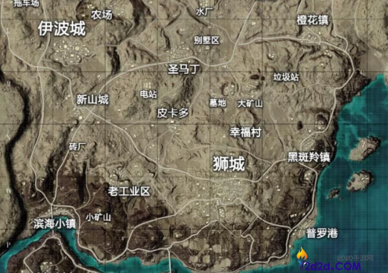 和平精英哪个地图上分快