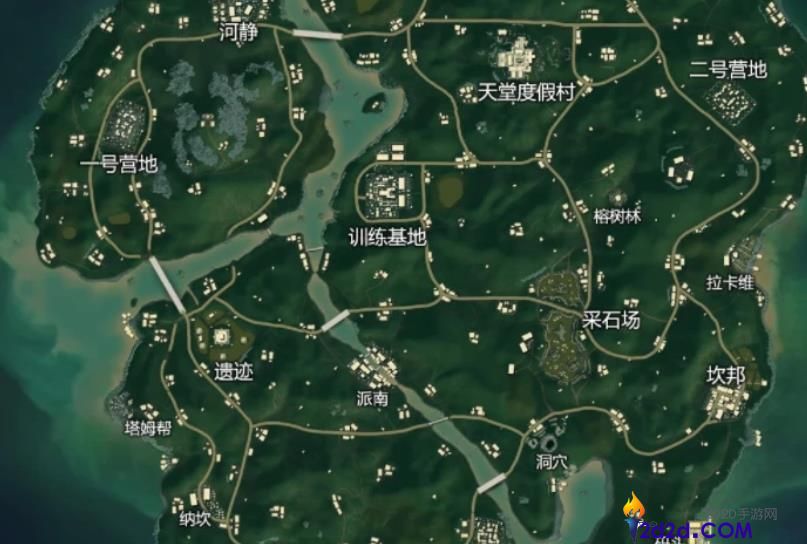 和平精英哪个地图上分快