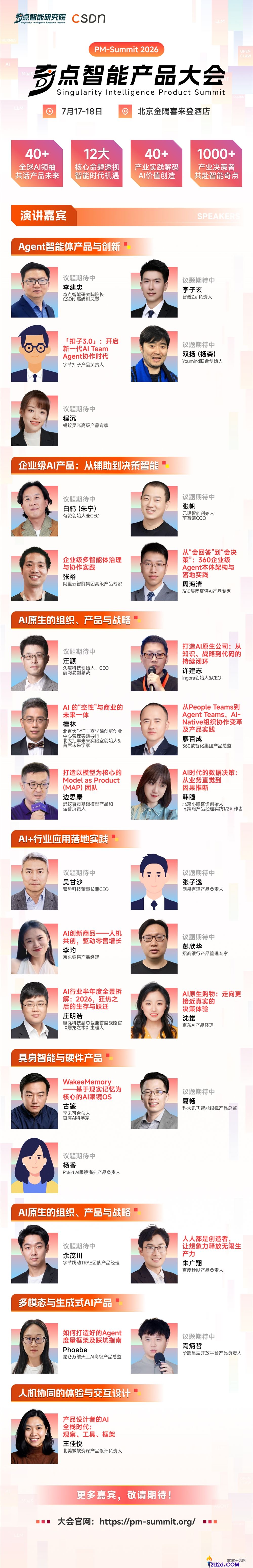 2026奇点智能产品大会首批嘉宾官宣:一线专家解析AI可交付时代的落地闭环