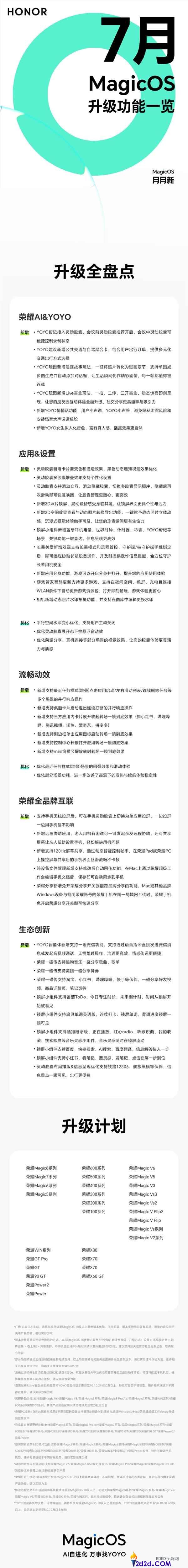 光荣MagicOS 10 七月更新:动效提升与长途手机支持功能解析