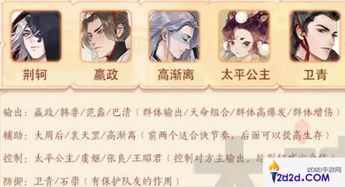 忘川风华录荆轲天命效果技能阵容怎么搭配