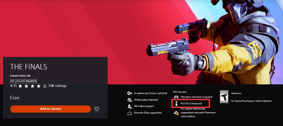 PS5 Pro阵容又添一员！《The Finals》确认支持强化