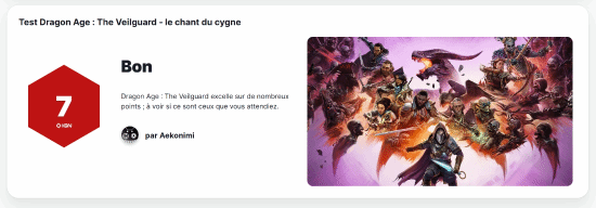 《龙腾世纪4》IGN法国7分：既不突出也不特别