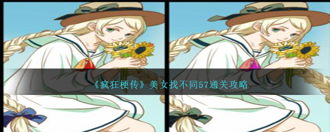 《疯狂梗传》美女找不同57通关攻略-疯狂梗传美女找不同57怎么过