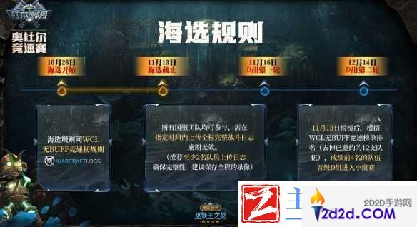 魔兽世界奥杜尔竞速赛详细赛制介绍