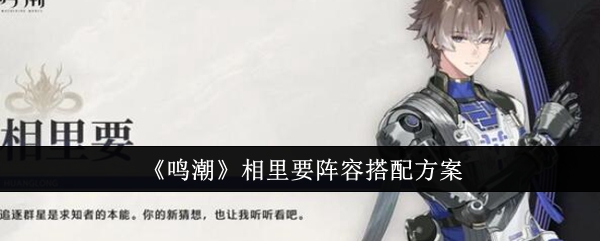 《鸣潮》相里要阵容搭配方案：最佳阵容搭配与战斗策略