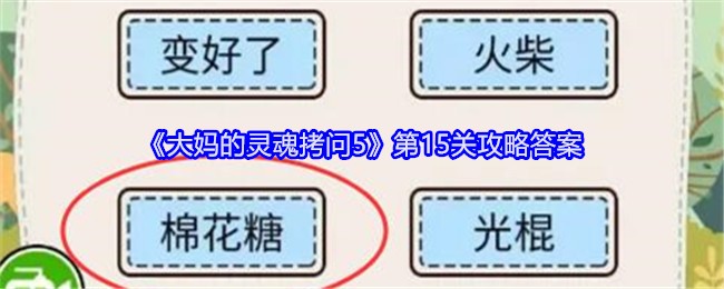 《大妈的灵魂拷问5》第15关攻略答案：解决谜题的完美方案