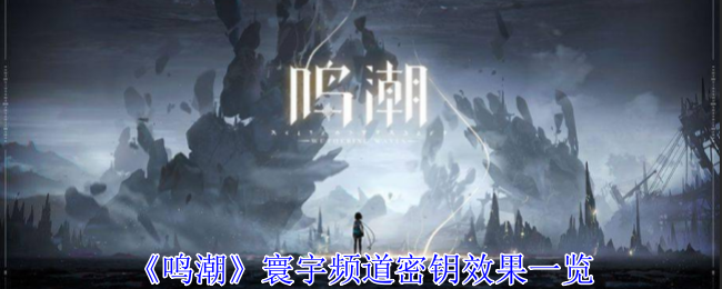 《鸣潮》寰宇频道密钥效果一览：全面解析寰宇频道密钥的功能和效果