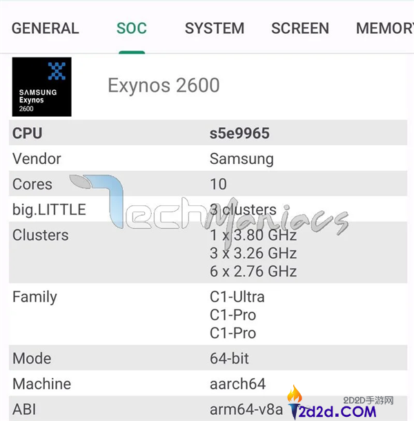 首款2nm芯片来了,三星Exynos 2600多核成果打破1.1万分,冲进第一梯队