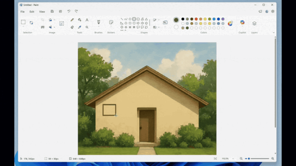 用户等待多年,Windows画图终究有了自在扭转功能,