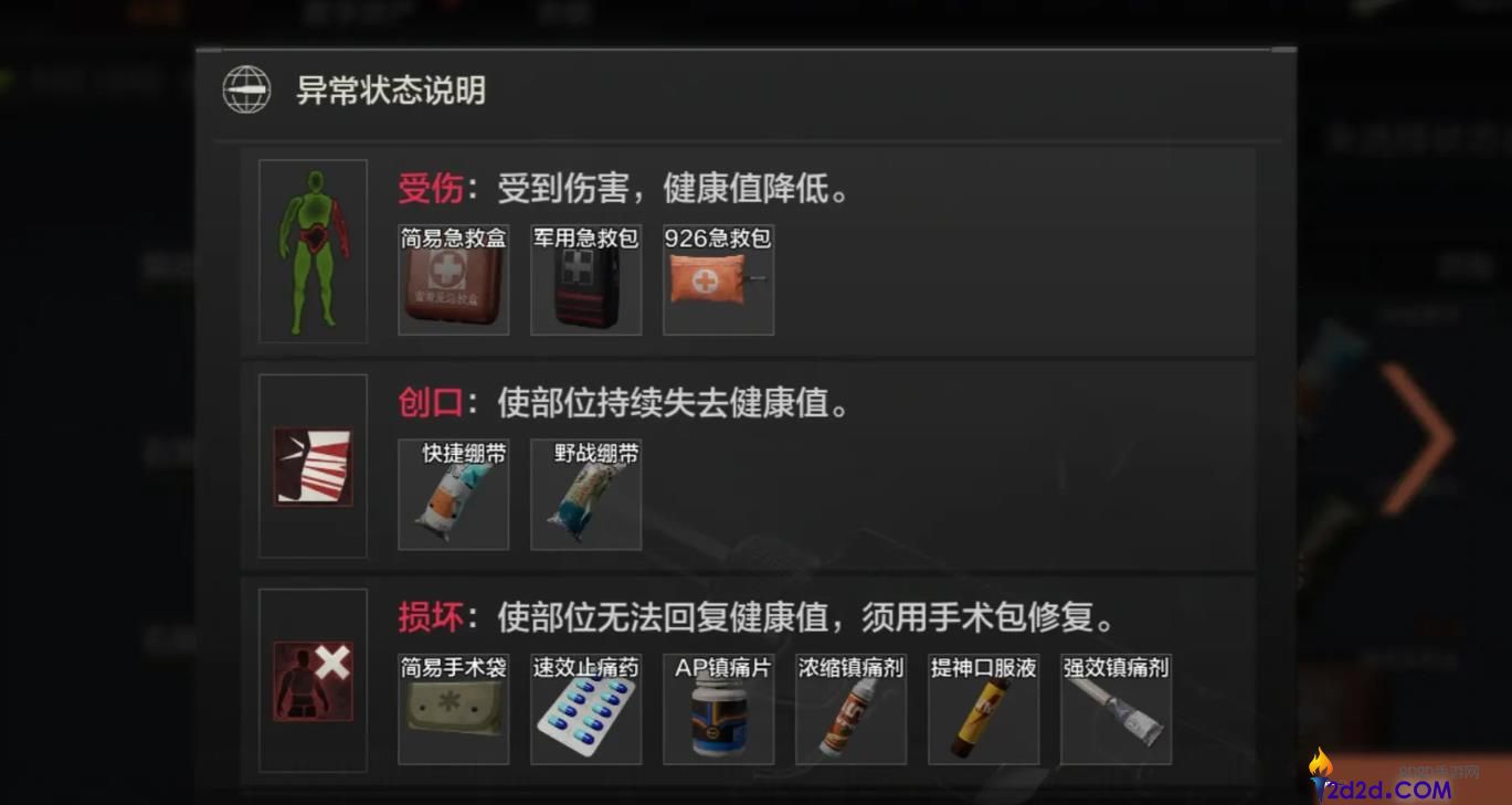 暗区突围药品怎么使用