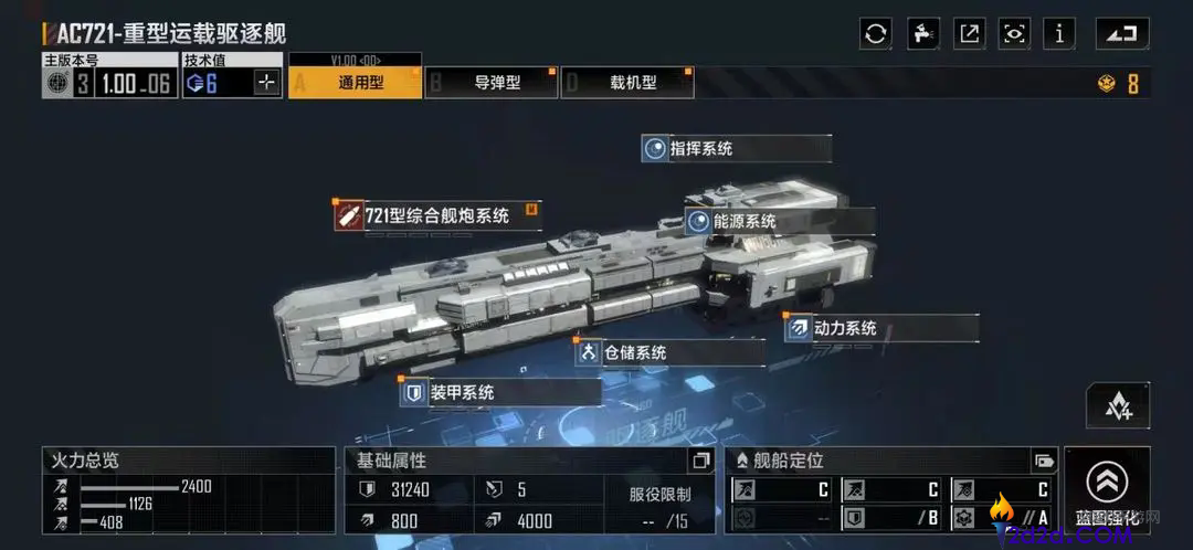 无尽的拉格朗日AC721驱逐舰怎么样