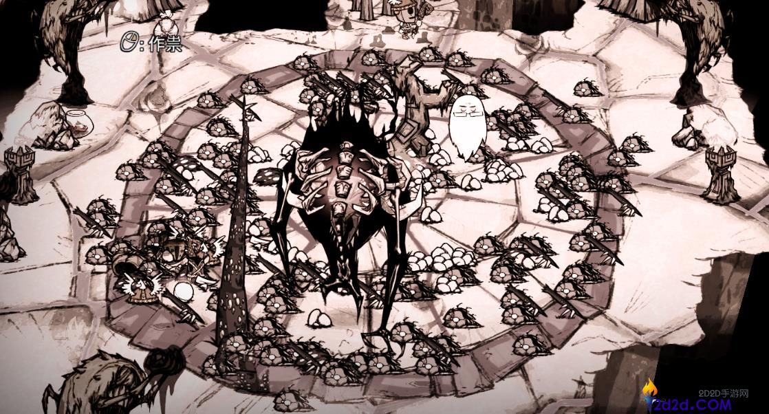 饥荒当中遇到暗影生物该怎么办