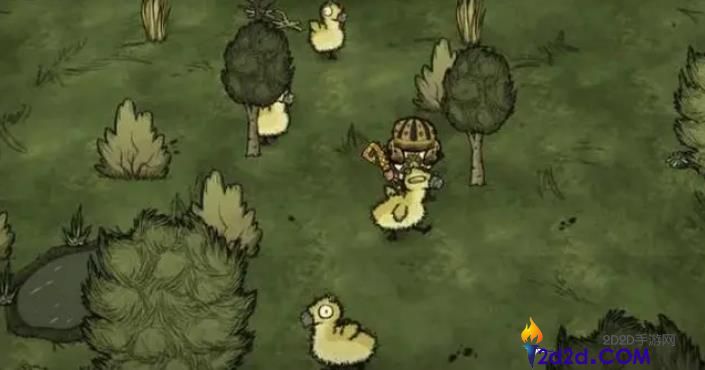 饥荒麋鹿鹅幼崽会有什么行为