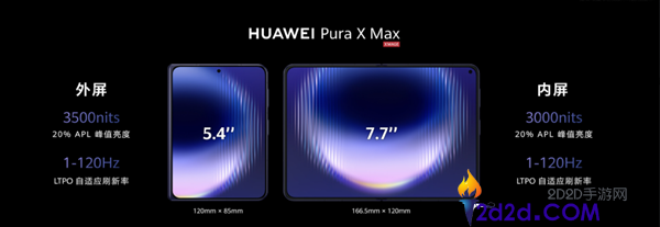 行业首款大阔折华为Pura X Max表态,陶瓷相机Deco