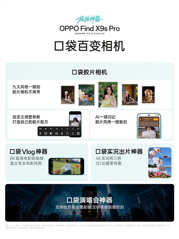 Pro档独一双2亿影象旗舰,OPPO Find X9s Pro发布,5299元起