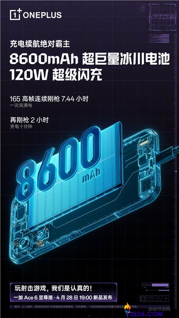 一加Ace 6至尊版首搭自研电池聚能芯片 低电任务才能抢先行业两年