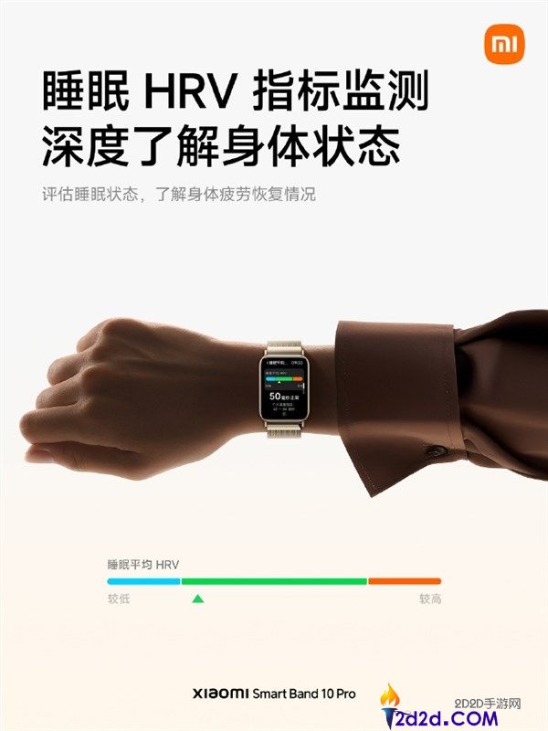 小米手环10 Pro安康监测大晋级,心率准确度98.2% 睡眠算法2.0来了