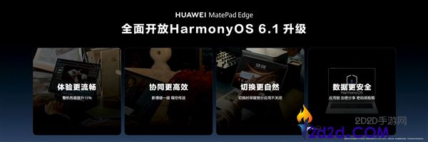 华为 MatePad Edge 迎鸿蒙 6.1 重磅更新：二合一平板更流畅更安全
