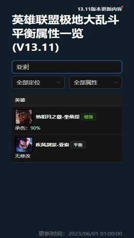 lol极地大乱斗属性一览手机版下载