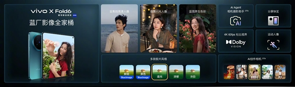 vivo X Fold6首发蔡司APO超等长焦镜头，折叠小V对标直板旗舰影像实力