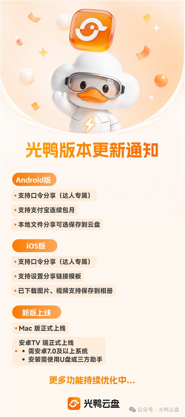 迅雷光鸭云盘推出Mac和TV版本，免费获取2TB空间！
