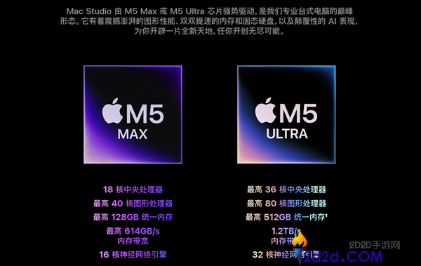全新Mac Studio发布，苹果最强Mac电脑仅需19999元起！