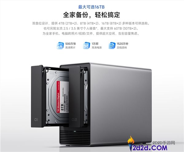 小米首款NAS智能存储上市，售价2699元起，支持最高60TB容量