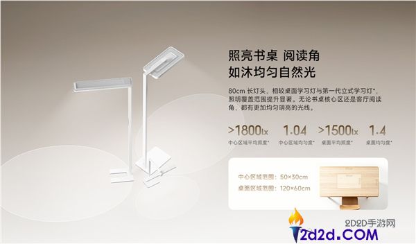 小米米家立式进修灯2C开售，1176元超高光通量11000lm，双光源设计